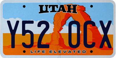 UT license plate Y520CX