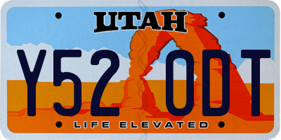 UT license plate Y520DT