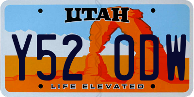 UT license plate Y520DW