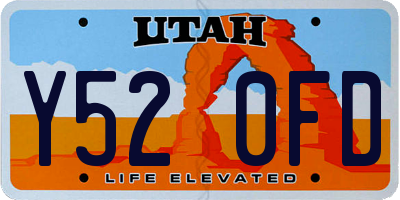 UT license plate Y520FD