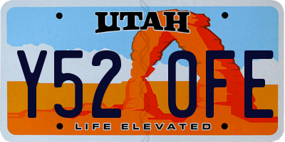 UT license plate Y520FE