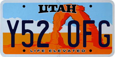 UT license plate Y520FG