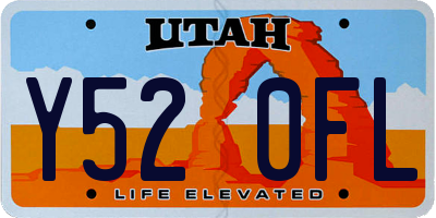 UT license plate Y520FL