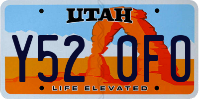 UT license plate Y520FO