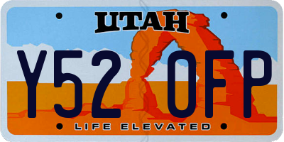 UT license plate Y520FP