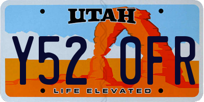 UT license plate Y520FR