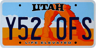 UT license plate Y520FS