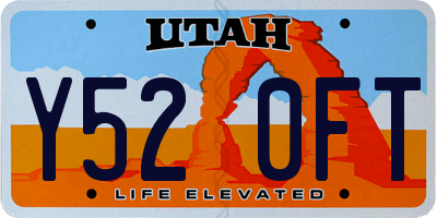 UT license plate Y520FT