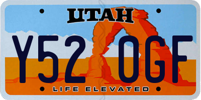 UT license plate Y520GF