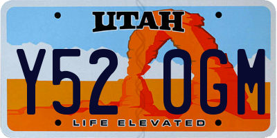 UT license plate Y520GM