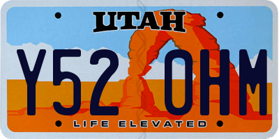 UT license plate Y520HM