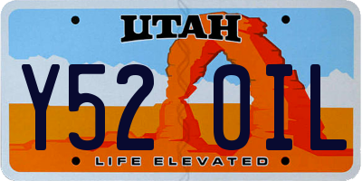 UT license plate Y520IL