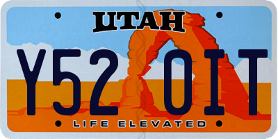 UT license plate Y520IT