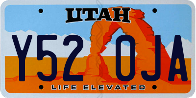 UT license plate Y520JA