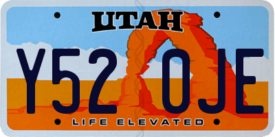 UT license plate Y520JE