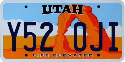 UT license plate Y520JI
