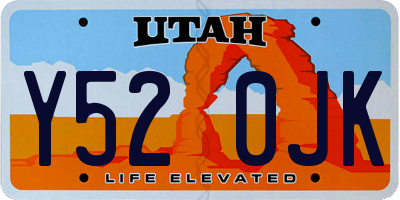UT license plate Y520JK
