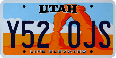 UT license plate Y520JS