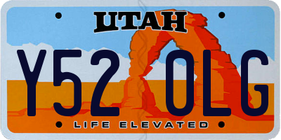 UT license plate Y520LG