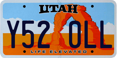 UT license plate Y520LL