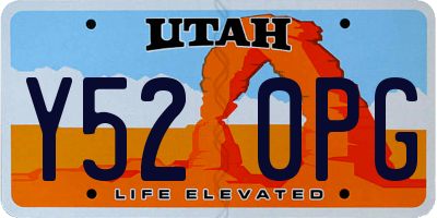 UT license plate Y520PG