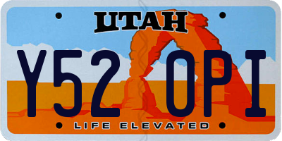 UT license plate Y520PI
