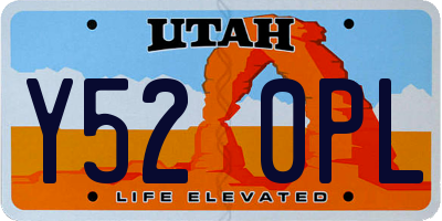UT license plate Y520PL