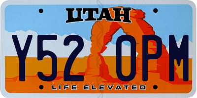 UT license plate Y520PM