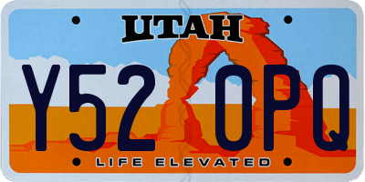UT license plate Y520PQ