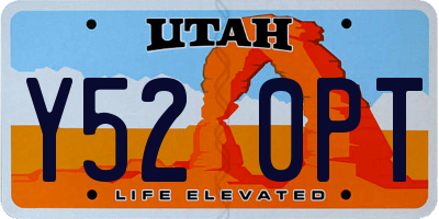 UT license plate Y520PT
