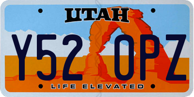 UT license plate Y520PZ