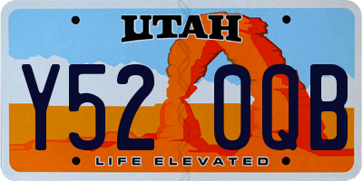 UT license plate Y520QB