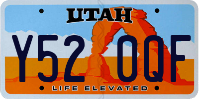UT license plate Y520QF