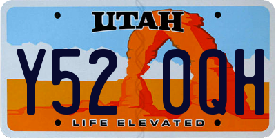 UT license plate Y520QH