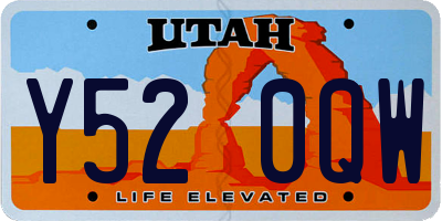 UT license plate Y520QW