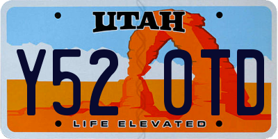 UT license plate Y520TD