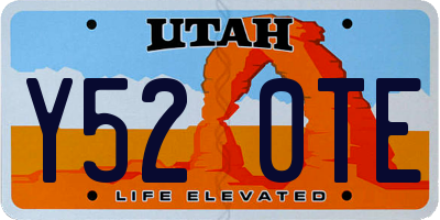 UT license plate Y520TE