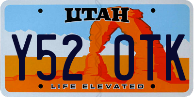 UT license plate Y520TK