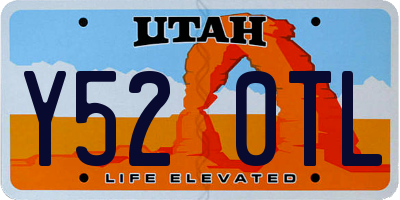 UT license plate Y520TL
