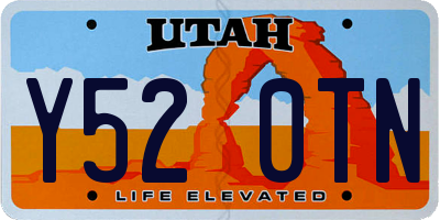 UT license plate Y520TN
