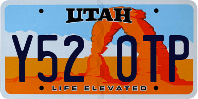 UT license plate Y520TP