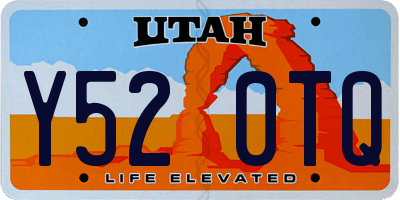 UT license plate Y520TQ