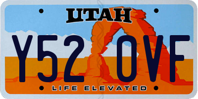 UT license plate Y520VF