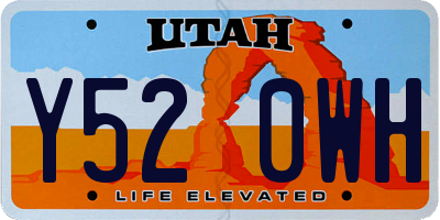 UT license plate Y520WH