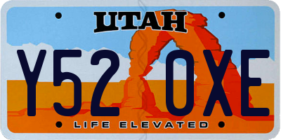 UT license plate Y520XE