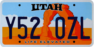 UT license plate Y520ZL