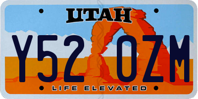 UT license plate Y520ZM