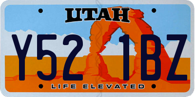 UT license plate Y521BZ