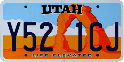 UT license plate Y521CJ