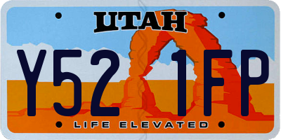 UT license plate Y521FP